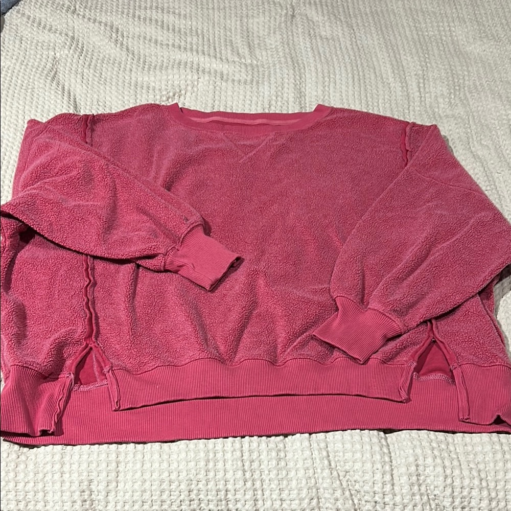 American Eagle Outfitters Pink Crew Neck Sweater Soft Cotton Blend